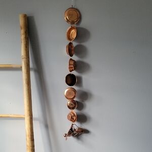 Adorable Miniature Copper Pot Wall Hanging Decor